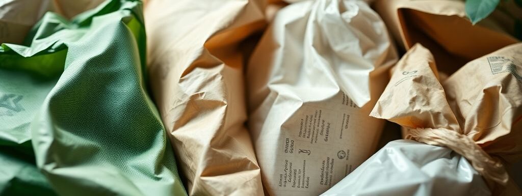 Matériaux d'expédition écologiques sans emballage traditionnel.
