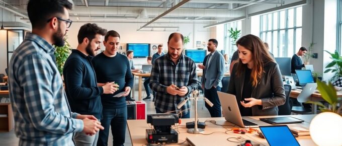 Des entrepreneurs travaillant sur des projets innovants en Belgique.