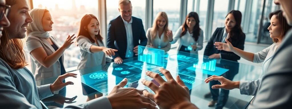 Collaborateurs d'entreprise et start-uppers