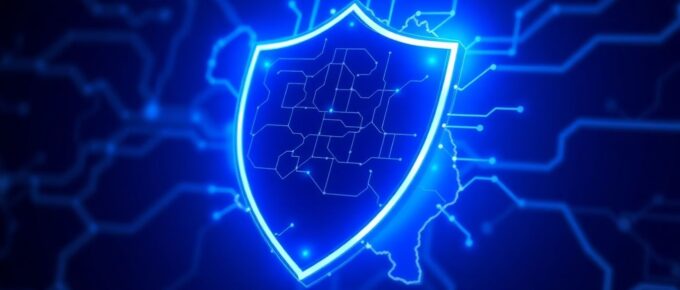 Bouclier numérique protégeant la Belgique des cybermenaces quantiques.